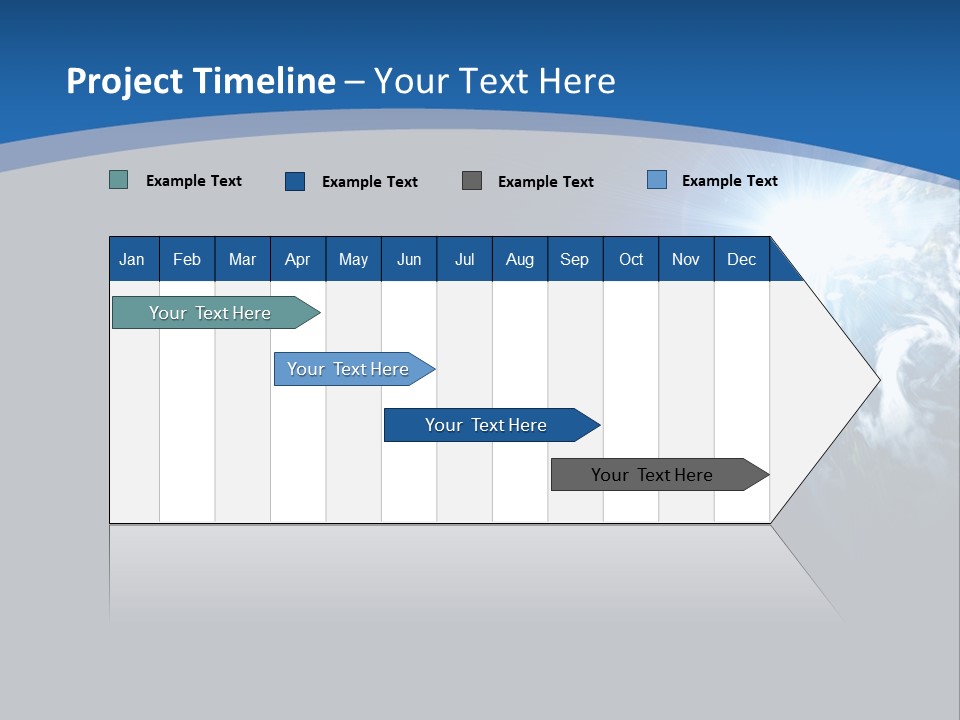 A Blue And Black Background With The Earth In The Background PowerPoint Template