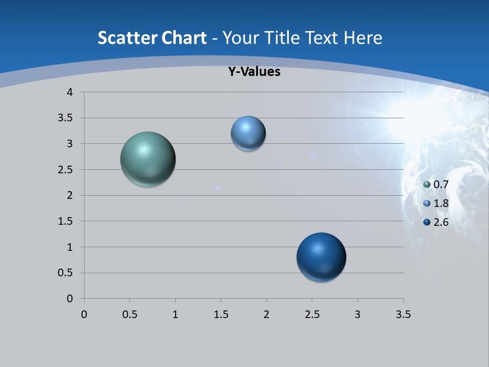 A Blue And Black Background With The Earth In The Background PowerPoint Template