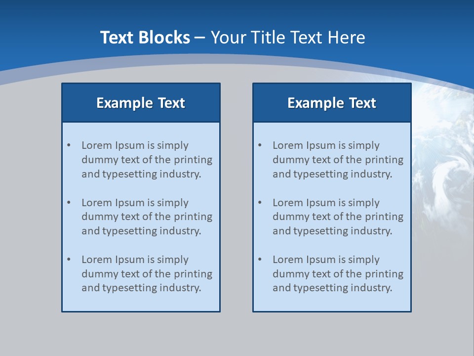 A Blue And Black Background With The Earth In The Background PowerPoint Template
