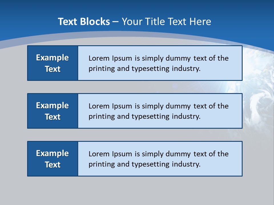 A Blue And Black Background With The Earth In The Background PowerPoint Template