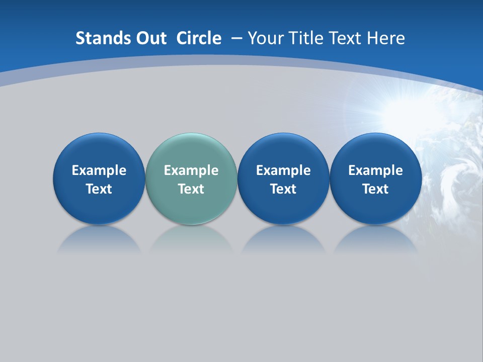 A Blue And Black Background With The Earth In The Background PowerPoint Template