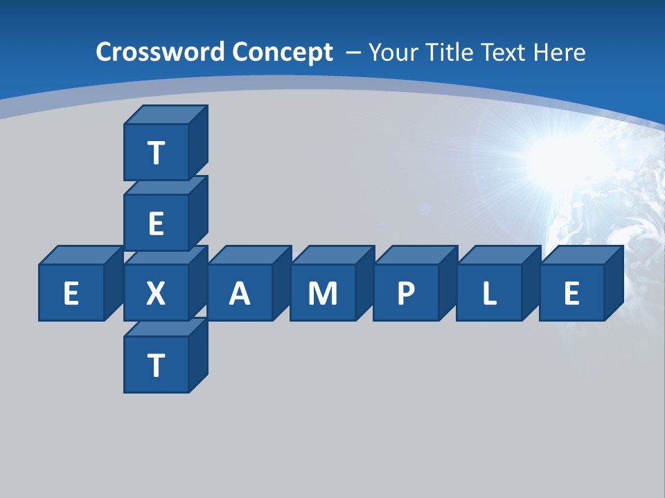 A Blue And Black Background With The Earth In The Background PowerPoint Template