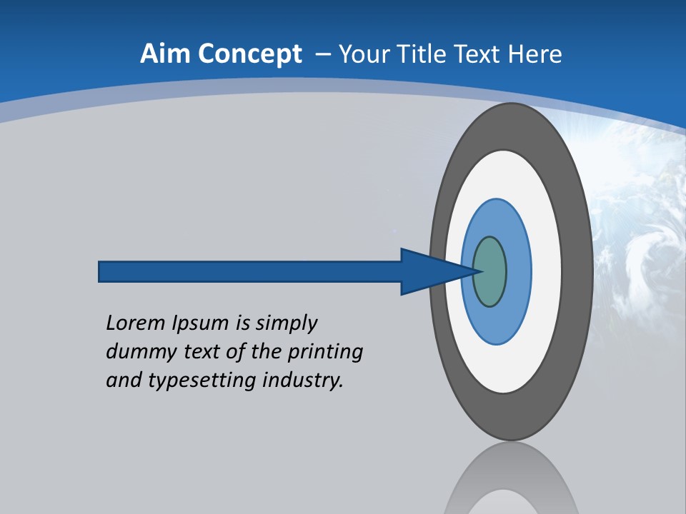 A Blue And Black Background With The Earth In The Background PowerPoint Template