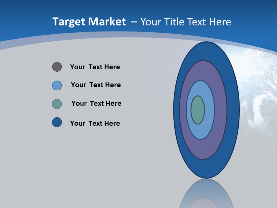 A Blue And Black Background With The Earth In The Background PowerPoint Template