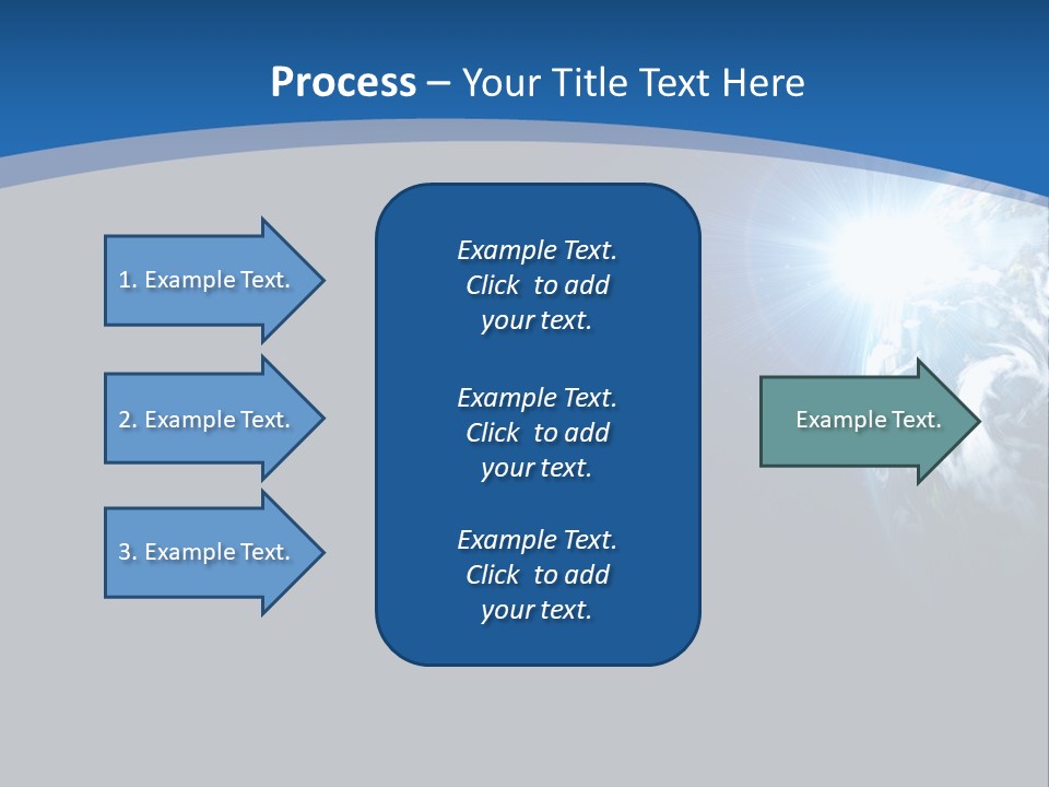 A Blue And Black Background With The Earth In The Background PowerPoint Template