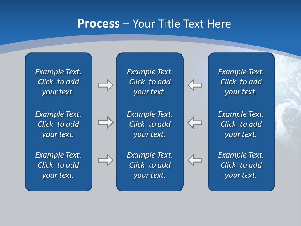 A Blue And Black Background With The Earth In The Background PowerPoint Template