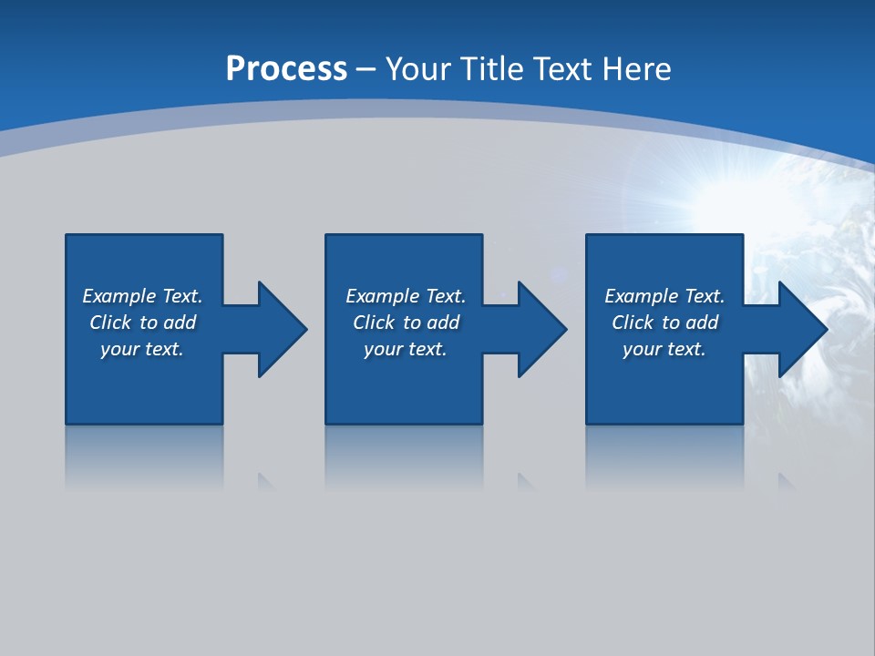 A Blue And Black Background With The Earth In The Background PowerPoint Template