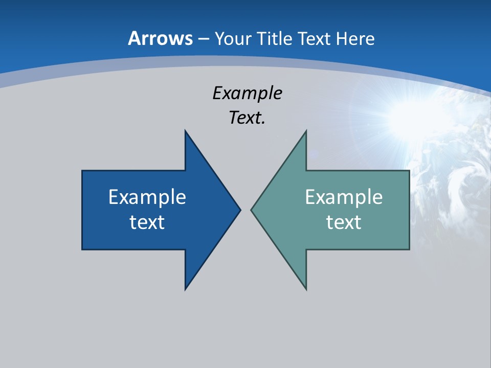 A Blue And Black Background With The Earth In The Background PowerPoint Template