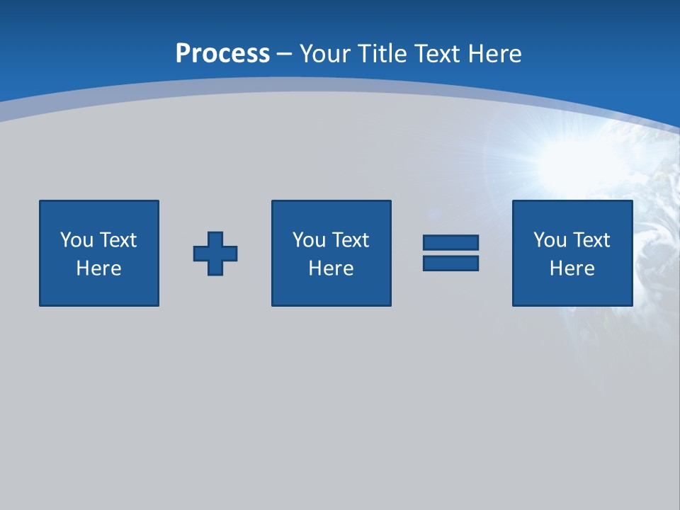 A Blue And Black Background With The Earth In The Background PowerPoint Template