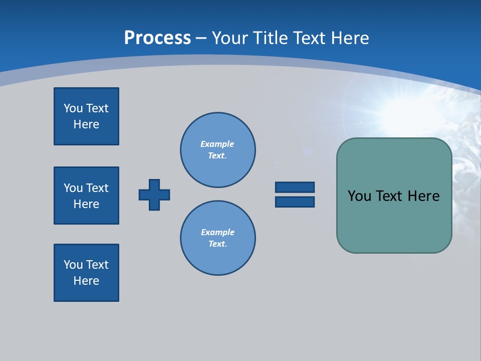 A Blue And Black Background With The Earth In The Background PowerPoint Template