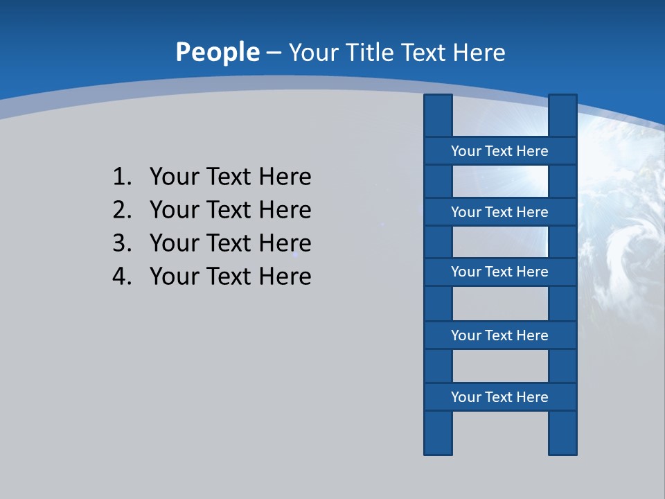A Blue And Black Background With The Earth In The Background PowerPoint Template