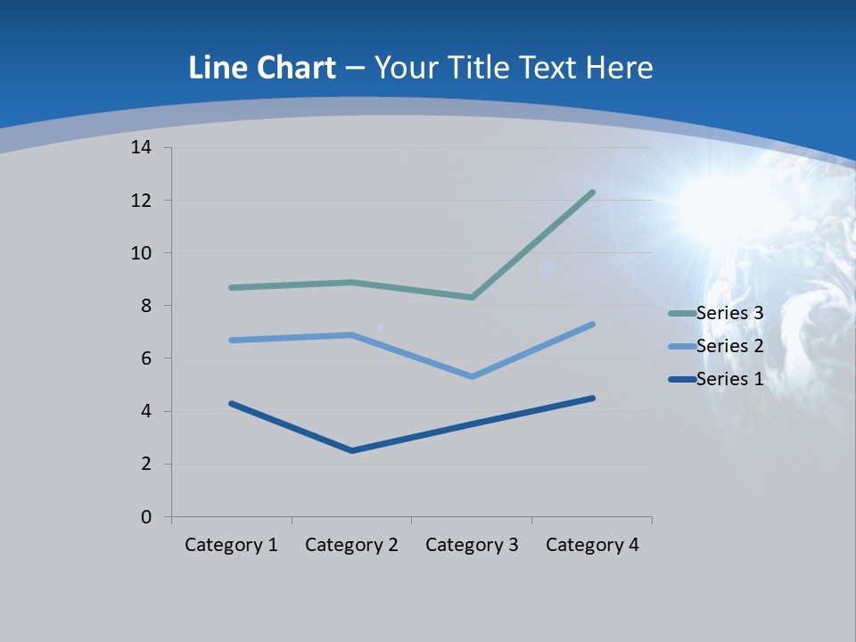 A Blue And Black Background With The Earth In The Background PowerPoint Template