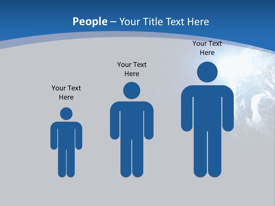 A Blue And Black Background With The Earth In The Background PowerPoint Template