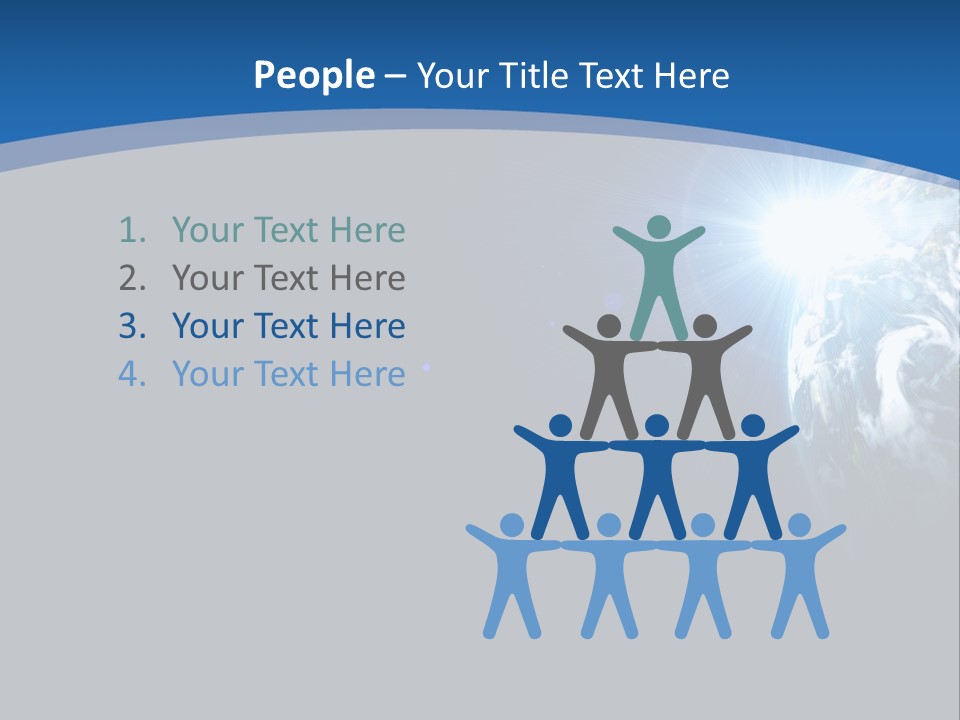 A Blue And Black Background With The Earth In The Background PowerPoint Template