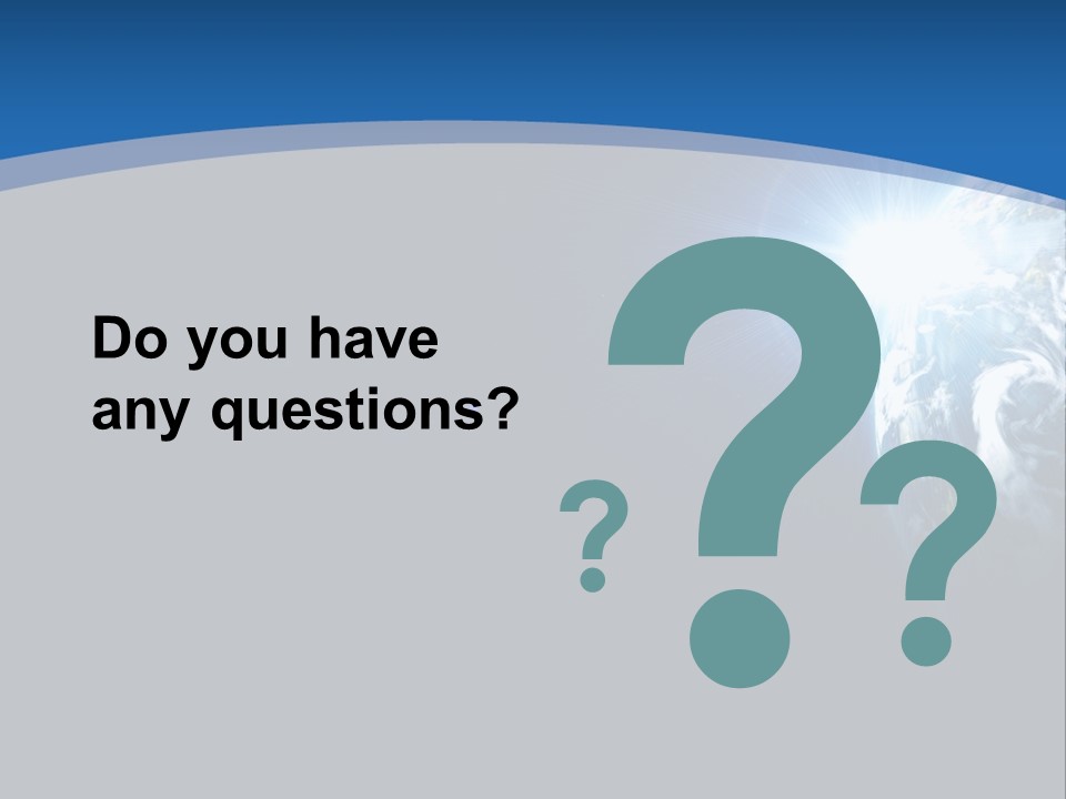 A Blue And Black Background With The Earth In The Background PowerPoint Template