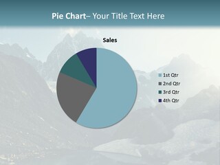 A Mountain Range With A Lake In The Foreground PowerPoint Template