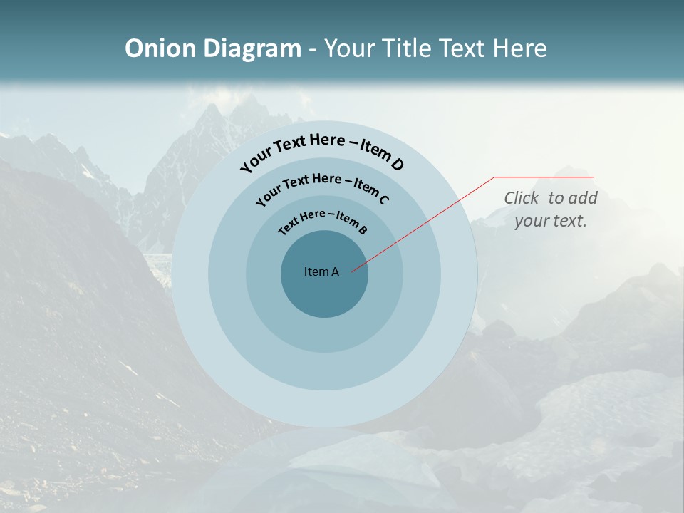 A Mountain Range With A Lake In The Foreground PowerPoint Template
