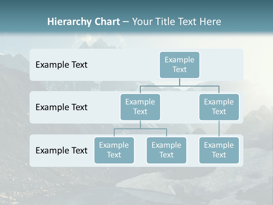 A Mountain Range With A Lake In The Foreground PowerPoint Template