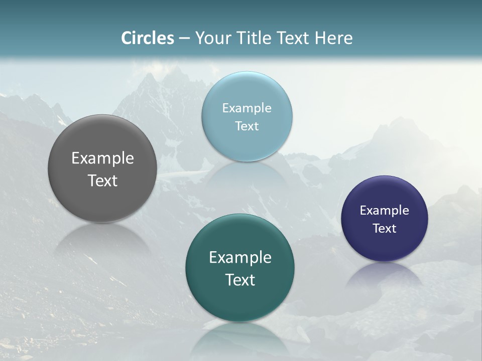 A Mountain Range With A Lake In The Foreground PowerPoint Template