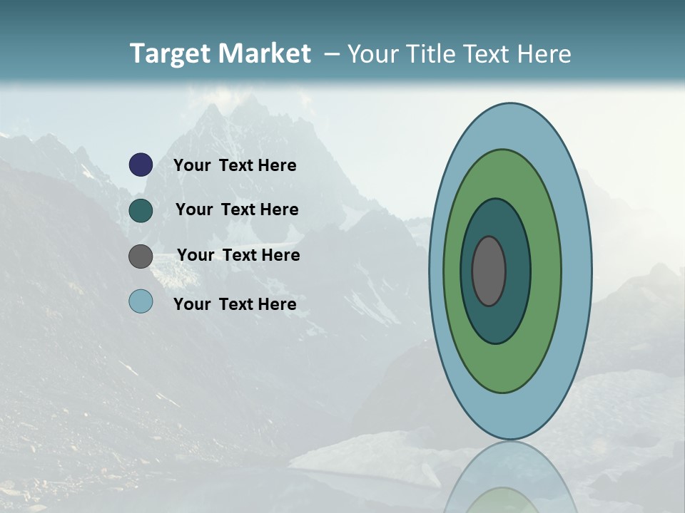 A Mountain Range With A Lake In The Foreground PowerPoint Template