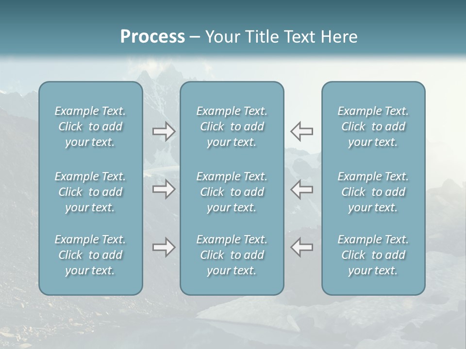 A Mountain Range With A Lake In The Foreground PowerPoint Template