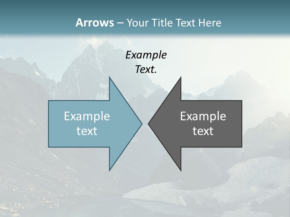 A Mountain Range With A Lake In The Foreground PowerPoint Template