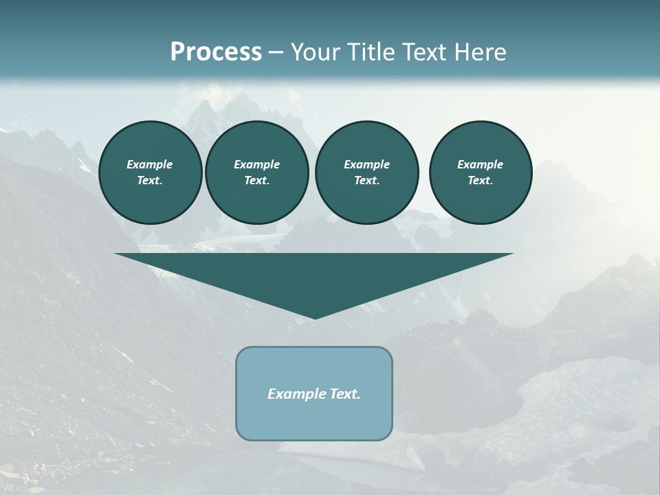 A Mountain Range With A Lake In The Foreground PowerPoint Template