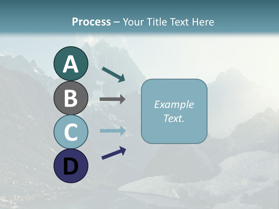 A Mountain Range With A Lake In The Foreground PowerPoint Template