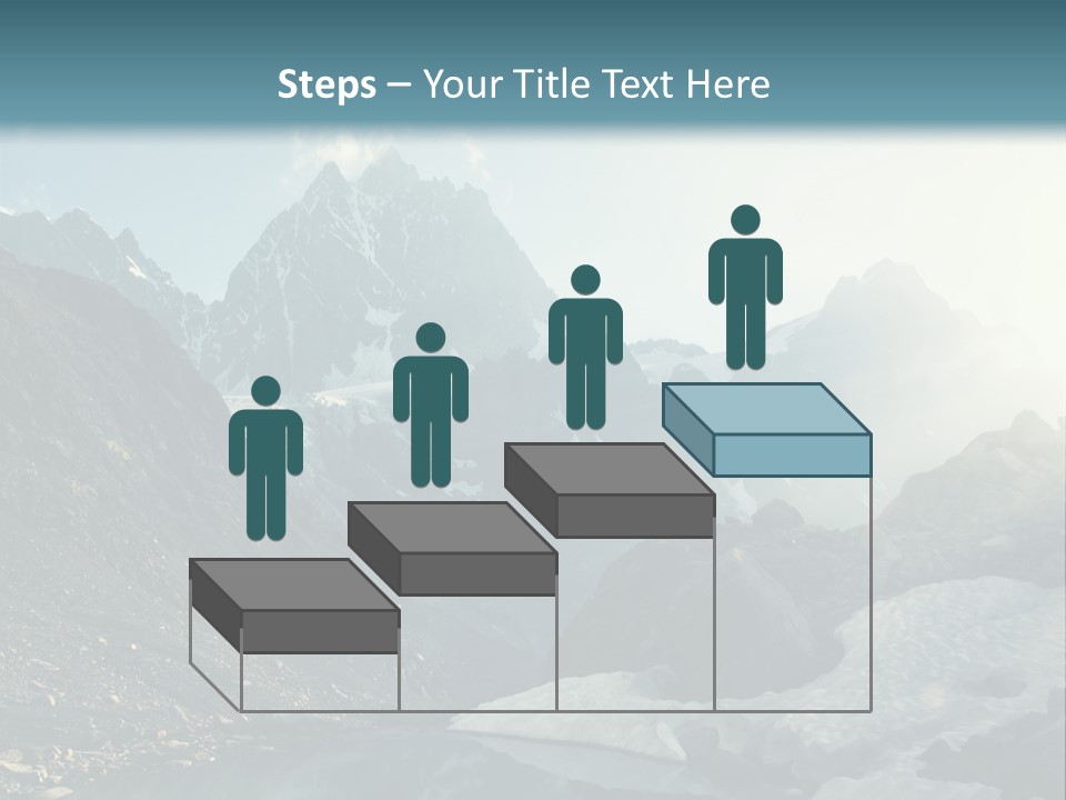 A Mountain Range With A Lake In The Foreground PowerPoint Template
