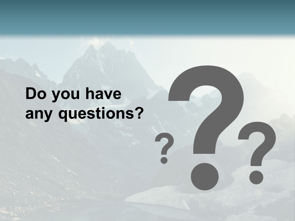 A Mountain Range With A Lake In The Foreground PowerPoint Template