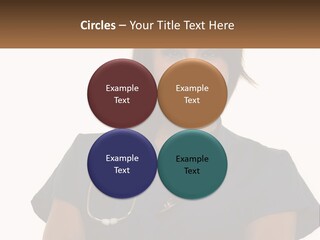 A Woman With A Stethoscope On Her Neck PowerPoint Template