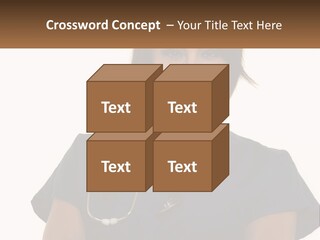 A Woman With A Stethoscope On Her Neck PowerPoint Template