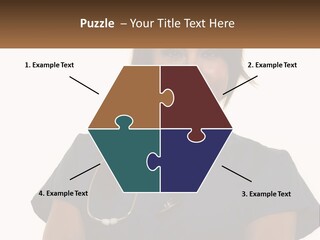 A Woman With A Stethoscope On Her Neck PowerPoint Template