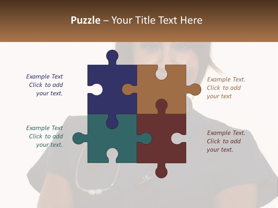 A Woman With A Stethoscope On Her Neck PowerPoint Template