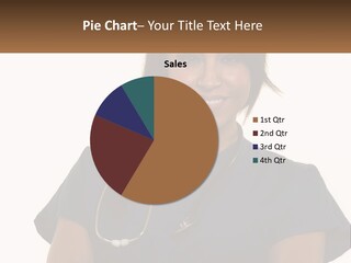 A Woman With A Stethoscope On Her Neck PowerPoint Template