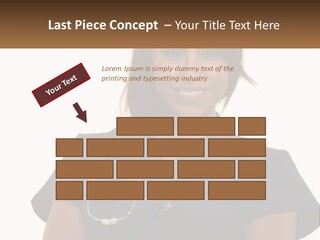 A Woman With A Stethoscope On Her Neck PowerPoint Template