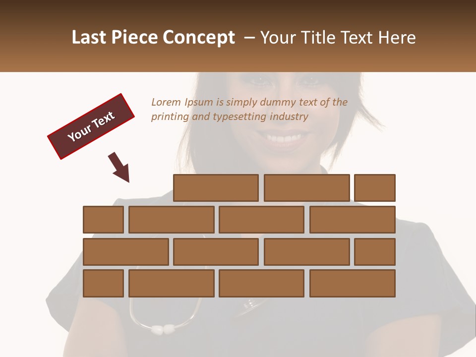 A Woman With A Stethoscope On Her Neck PowerPoint Template