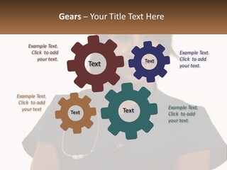 A Woman With A Stethoscope On Her Neck PowerPoint Template