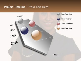 A Woman With A Stethoscope On Her Neck PowerPoint Template