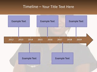 A Woman With A Stethoscope On Her Neck PowerPoint Template