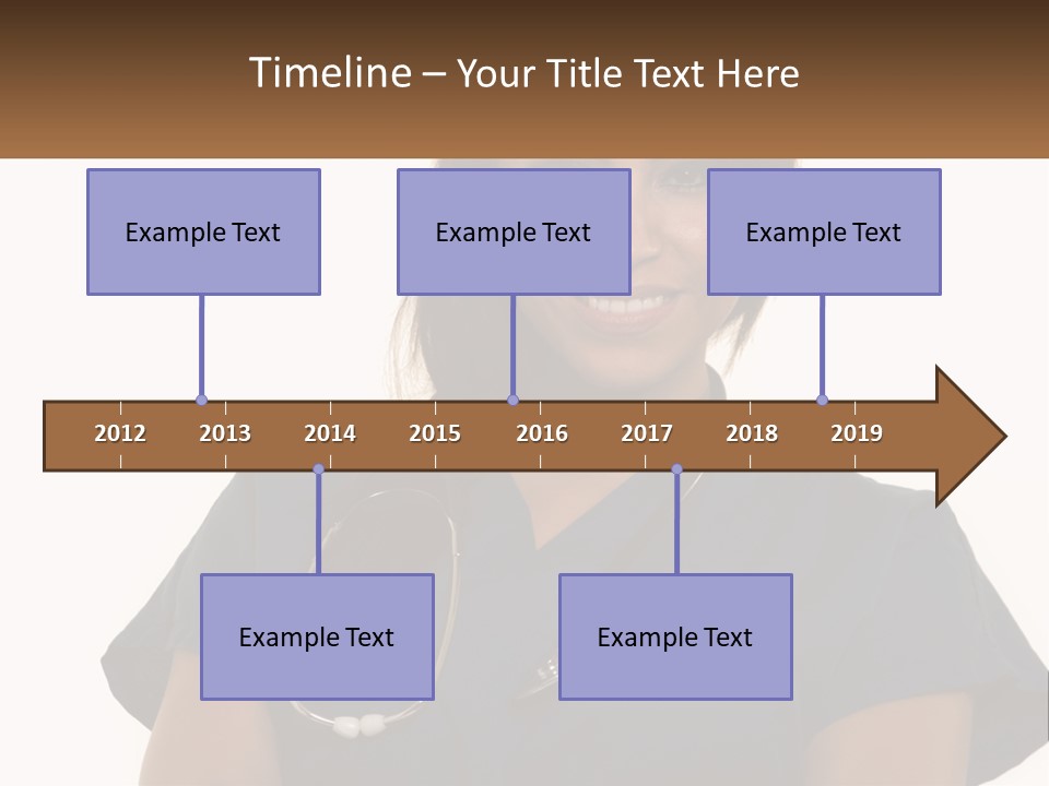A Woman With A Stethoscope On Her Neck PowerPoint Template