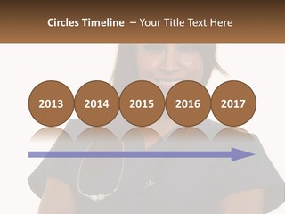 A Woman With A Stethoscope On Her Neck PowerPoint Template