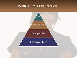 A Woman With A Stethoscope On Her Neck PowerPoint Template