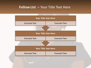 A Woman With A Stethoscope On Her Neck PowerPoint Template