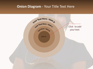 A Woman With A Stethoscope On Her Neck PowerPoint Template