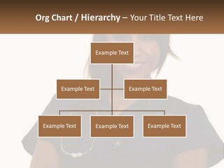 A Woman With A Stethoscope On Her Neck PowerPoint Template
