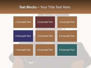 A Woman With A Stethoscope On Her Neck PowerPoint Template