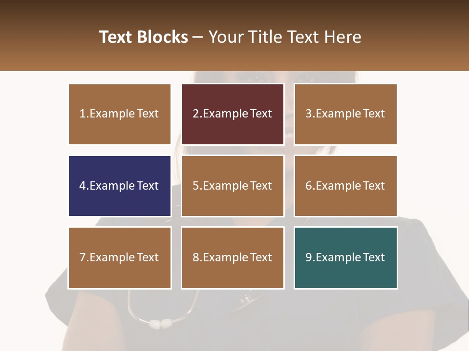 A Woman With A Stethoscope On Her Neck PowerPoint Template