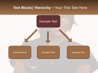 A Woman With A Stethoscope On Her Neck PowerPoint Template