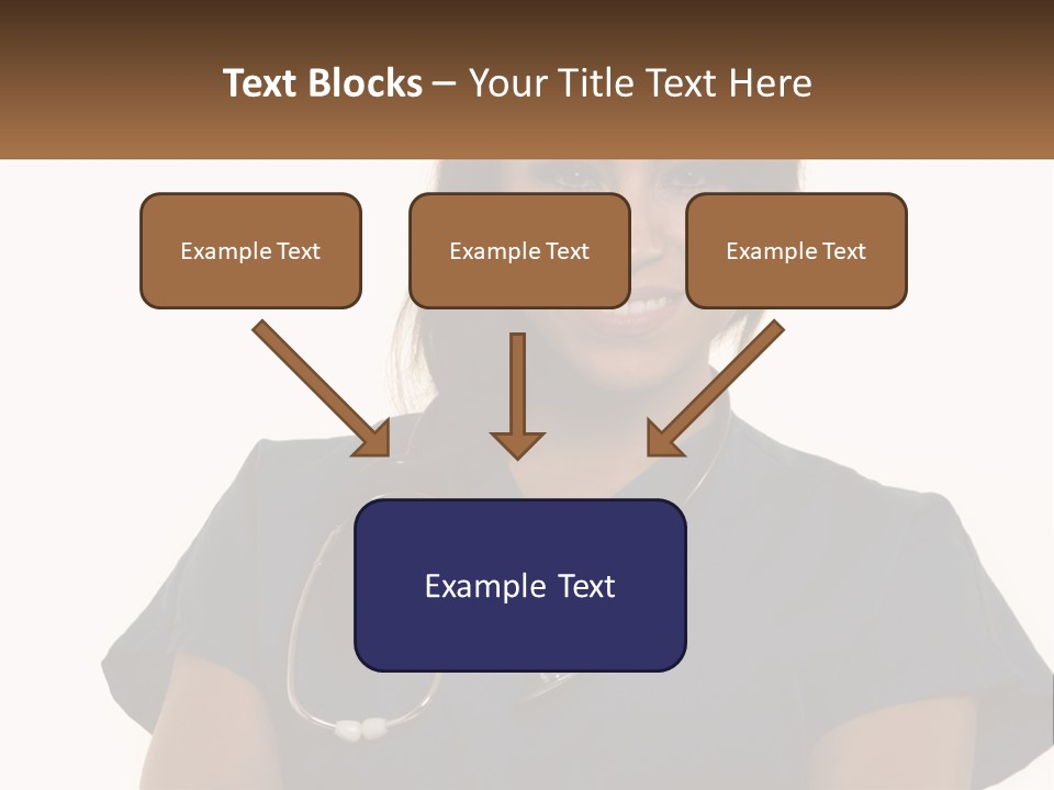 A Woman With A Stethoscope On Her Neck PowerPoint Template